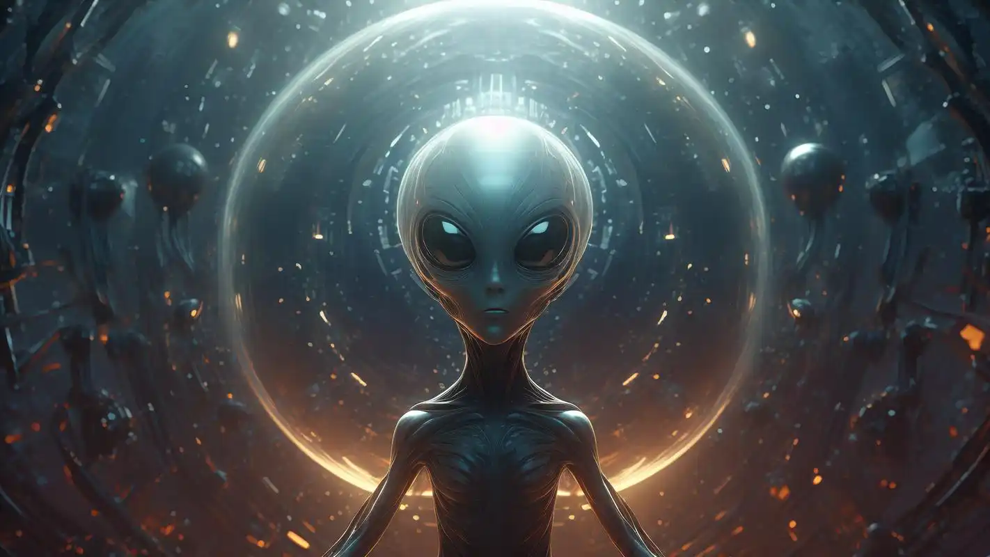 极光放映厅 1 号银幕主视觉：星河下的放映厅光影